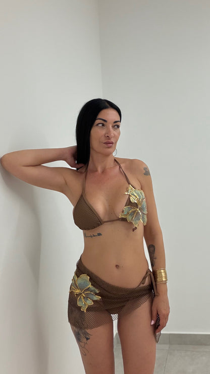 Bikini foglia d oro
