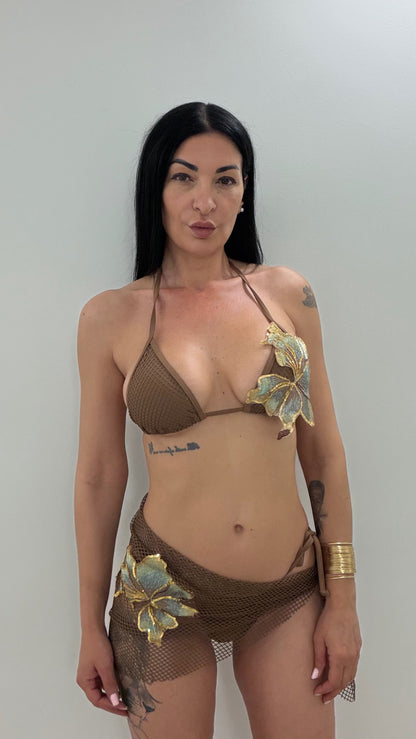 Bikini foglia d oro