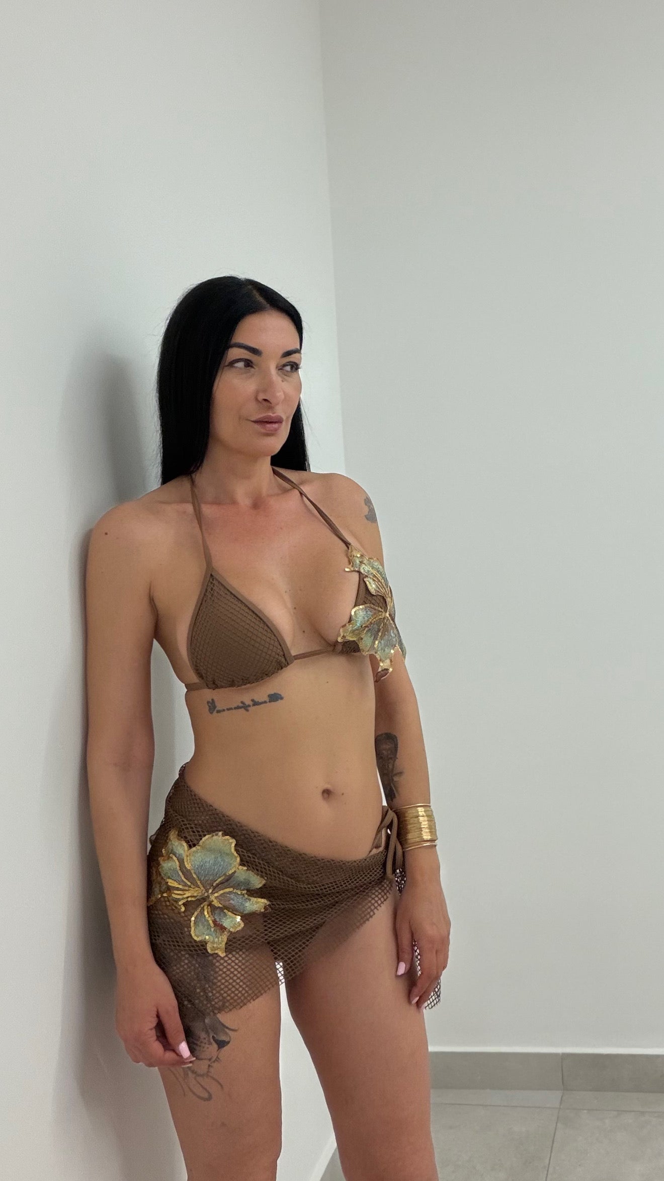 Bikini foglia d oro